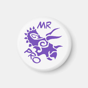 Lila Mister Pro Triceratops Geschickte Antike Magnet