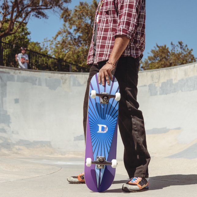 Lila mit Blue Rays DD-Markenskateboard Skateboard (Außenbereich 2)