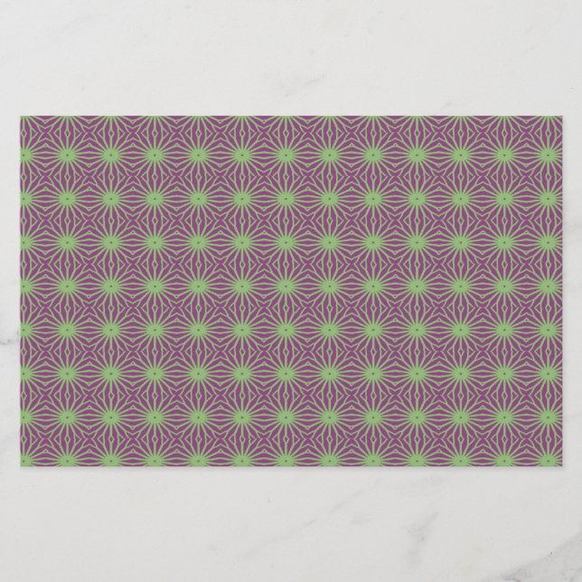 Lila mit grünem Trippelpapier (Vorderseite)