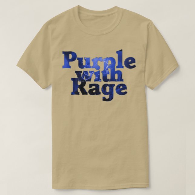 Lila mit Rage 1 T-Shirt (Design vorne)