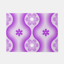 Lila Mittelalter Moderner Blumenwald Abstrakt