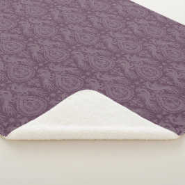 Lila mittelalterliche Drachen Sherpadecke