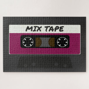 Lila Mix-Tape - Retro-Geschenk im Stil der 80er un