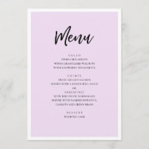 Lila moderne Hochzeit. Einfacher Lavendel-Minimali