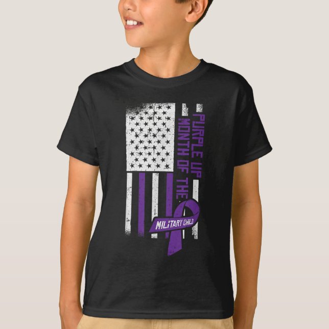 Lila Monat der Militärjunta Amerikas T-Shirt (Vorderseite)