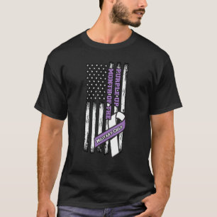 Lila Monat des Militärkindes T-Shirt