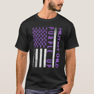 Lila Monat, in dem sich Kinder militärischer Herku T-Shirt