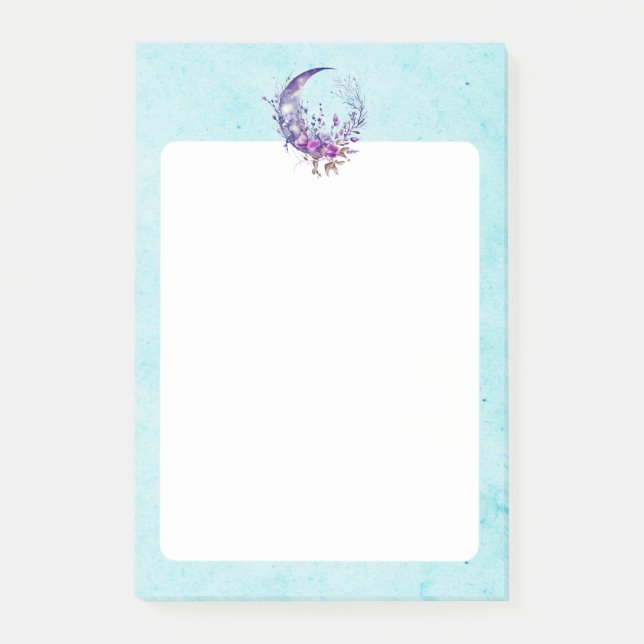Lila Mond Post-it Klebezettel (Vorderseite)