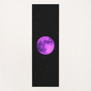 Lila Mond - Weltraumbahnhöfe Yogamatte