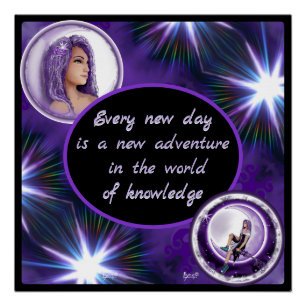 Lila Mondkind Poster