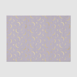 Lila Mondsterne (Design 8 der Lila Serie) Seidenpapier