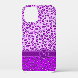 Lila Monografie von Leopard Case-Mate iPhone Hülle