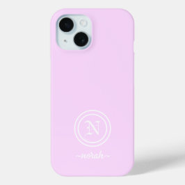 Lila Monogramm-Gehäuse mit individueller Lichtfarb Case-Mate iPhone Hülle