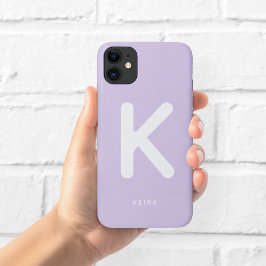 Lila Monogramm-Handyhülle Case-Mate iPhone Hülle