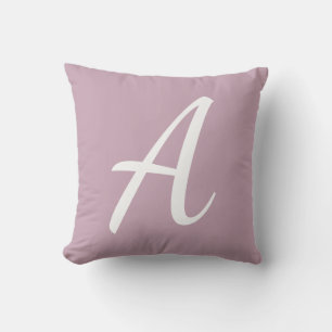 Lila Monogramm Kissen