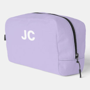 Lila Monogramm Minimal Moderne Reisen Waschbeutel