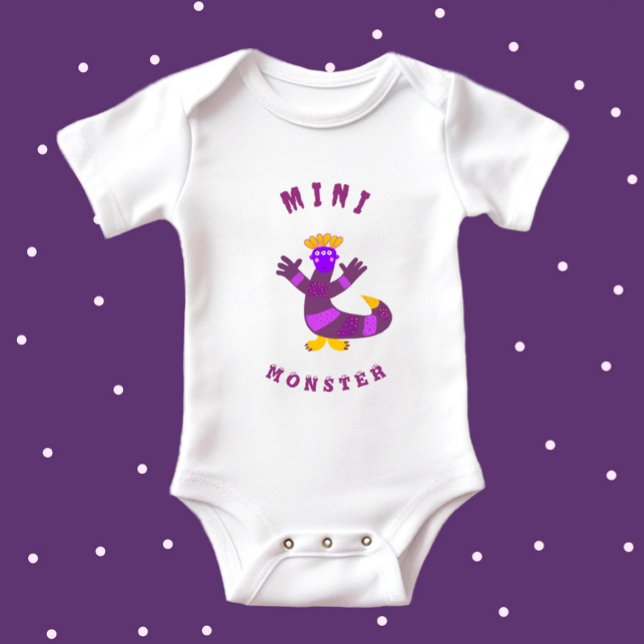 Lila Monster Baby Strampler (Von Creator hochgeladen)