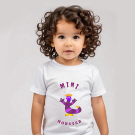Lila Monster Baby T-shirt