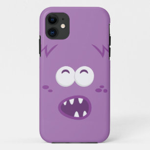 Lila Monster Face iPhone Case