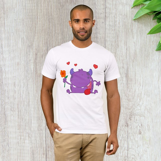 Lila Monster in der Liebe Mens T - Shirt (Von Creator hochgeladen)