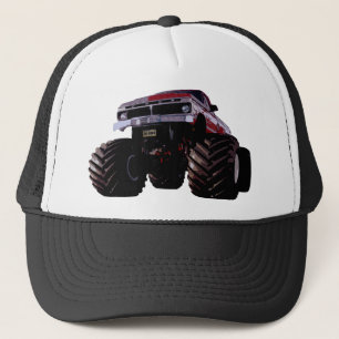 Lila Monster-LKW Truckerkappe