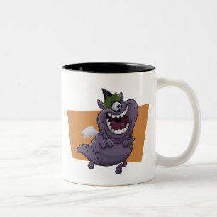 Lila Monster-Tasse Zweifarbige Tasse