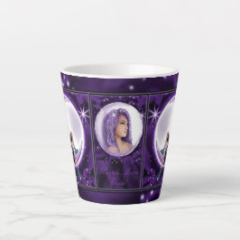 Lila Moon Child Latte Tasse