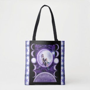 Lila Moon Child Totbeutel Tasche