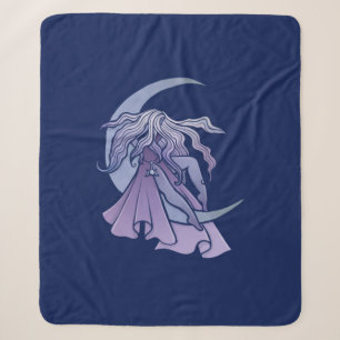 Lila Moon Goddess Wiccan Triple Moon Symbol Art Sherpadecke