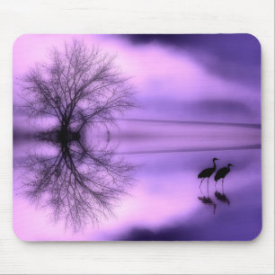 Lila Morgen-Mausunterlage Mousepad