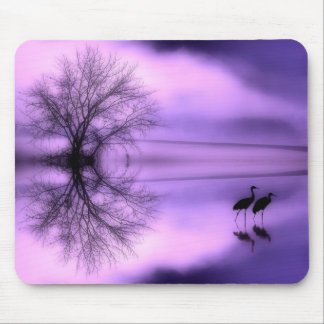 Lila Morgen-Mausunterlage Mousepad