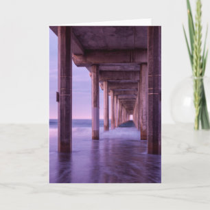 Lila Morgendämmerung auf Scripps Pier Karte