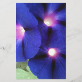 Lila Morning Glory Blume Stationery Briefpapier