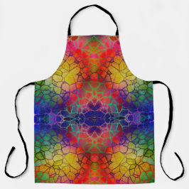 Lila Mosaik Abstrakt Schürze