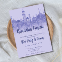 Lila Moschee Ramadan Iftar Abendessen Party