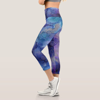 Lila MultiColor  Capri Leggings