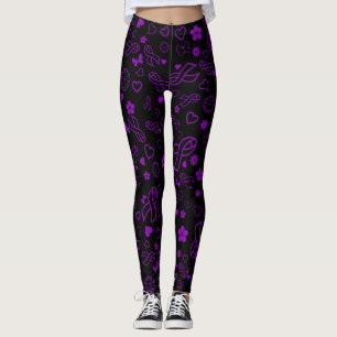 Lila Multifunktionsleiste..Fibro Leggings