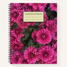 Lila Mums SpiralNotebook Notizbuch