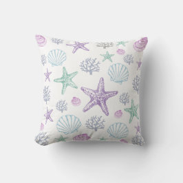 Lila Muschel Kissen