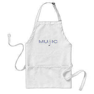 Lila Musik mit Anmerkung für Musik-Liebhaber Schürze