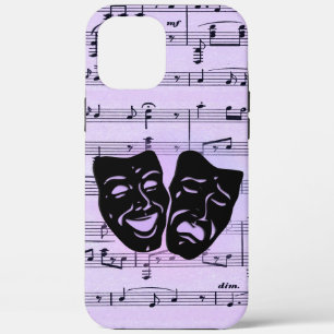 Lila Musik- und Theater Masken Case-Mate iPhone Hülle