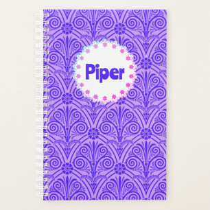 Lila Muster Boho Namensplaner Planer