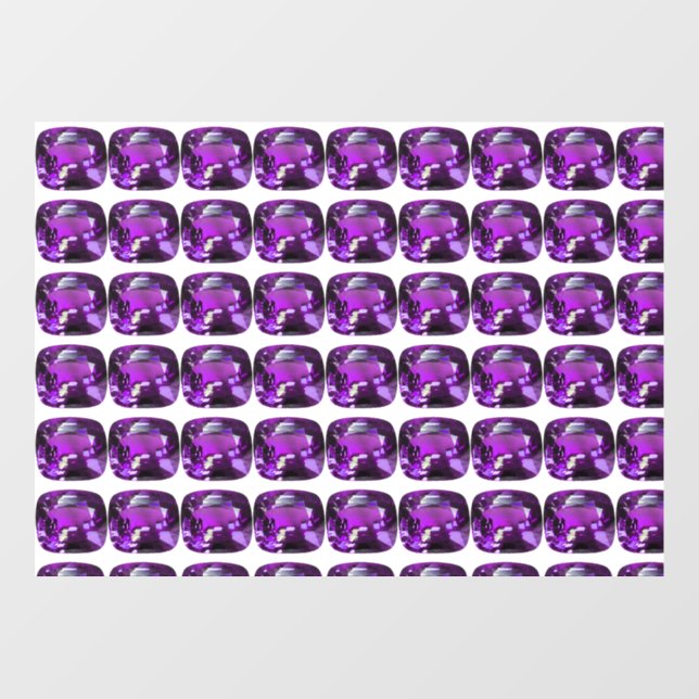 Lila Muster Fensteraufkleber (Blatt)