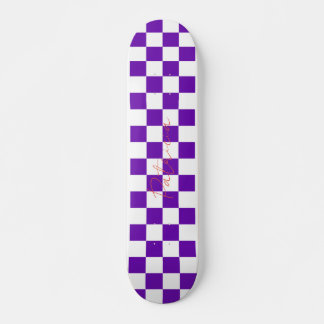 Lila Muster für die hintere Prüftafel Skateboard