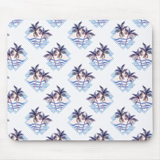 Lila Muster für Wasserfarben Mousepad (Vorne)