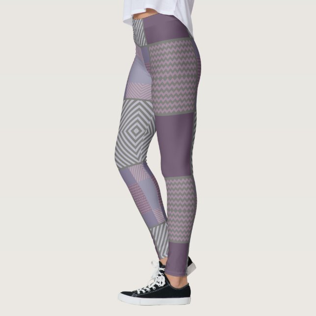 Lila Muster Leggings (Links)