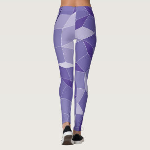 Lila Muster Leggings