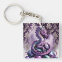 Lila Mystischer Drache Gothic