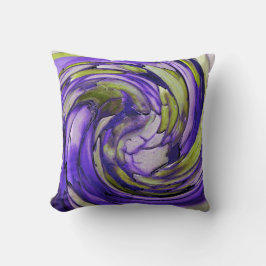 Lila N Limone Abstrakte Art Throw Kissen