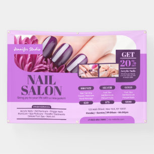 Lila Nagelsalon, Makeup Artist, Salon Banner